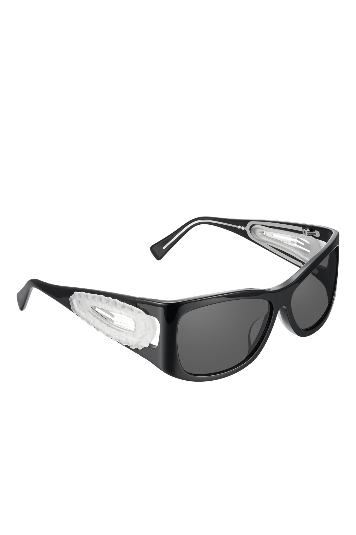 HAIR CLIP SUNGLASSES / TRANSPARENT