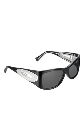 HAIR CLIP SUNGLASSES / TRANSPARENT