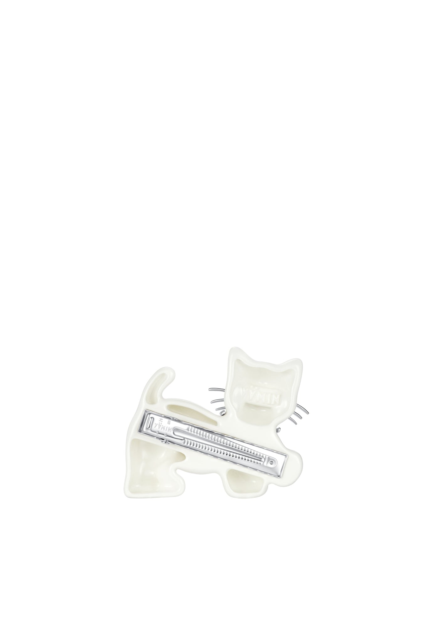 KITTEN HAIR CLIP / WHT