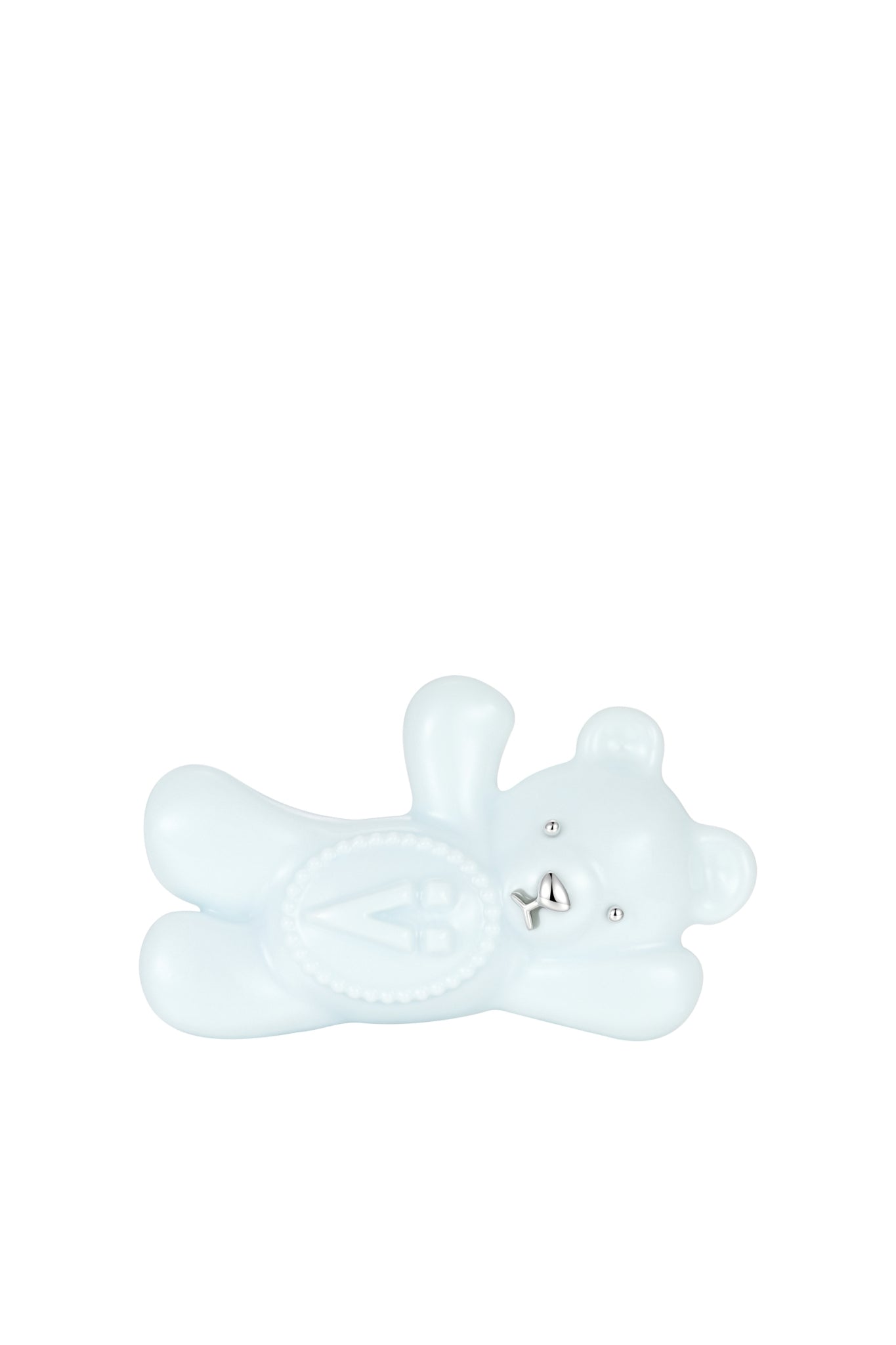 GLASSES BEAR HAIR CLIP / BLU