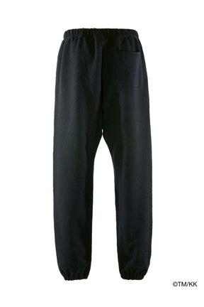 SWEAT PANTS/FLOWER / BLK