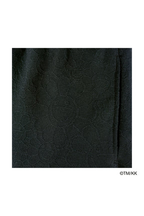 SWEAT PANTS/FLOWER / BLK