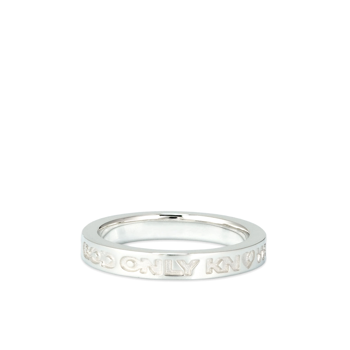 GOD ONLY KNOWS ゴッド オンリー ノウズ SS26 LOGO RING / SIL