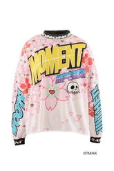 LS T-SHIRT WIDE/SAKURA / WHT