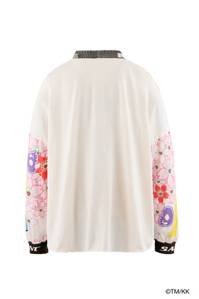 LS T-SHIRT WIDE/SAKURA / WHT