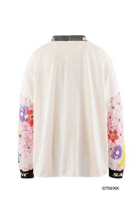 LS T-SHIRT WIDE/SAKURA / WHT
