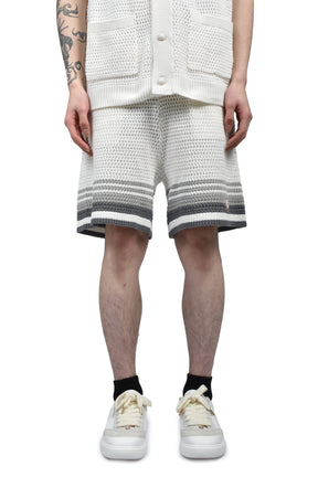 Casablanca CROCHET SHORTS / WHT GRY