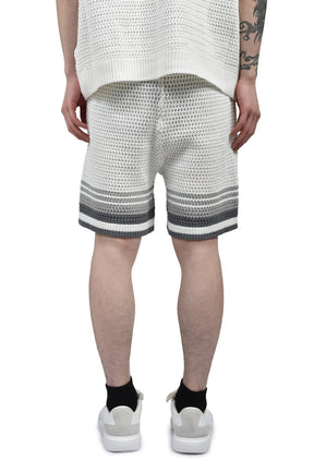 Casablanca CROCHET SHORTS / WHT GRY
