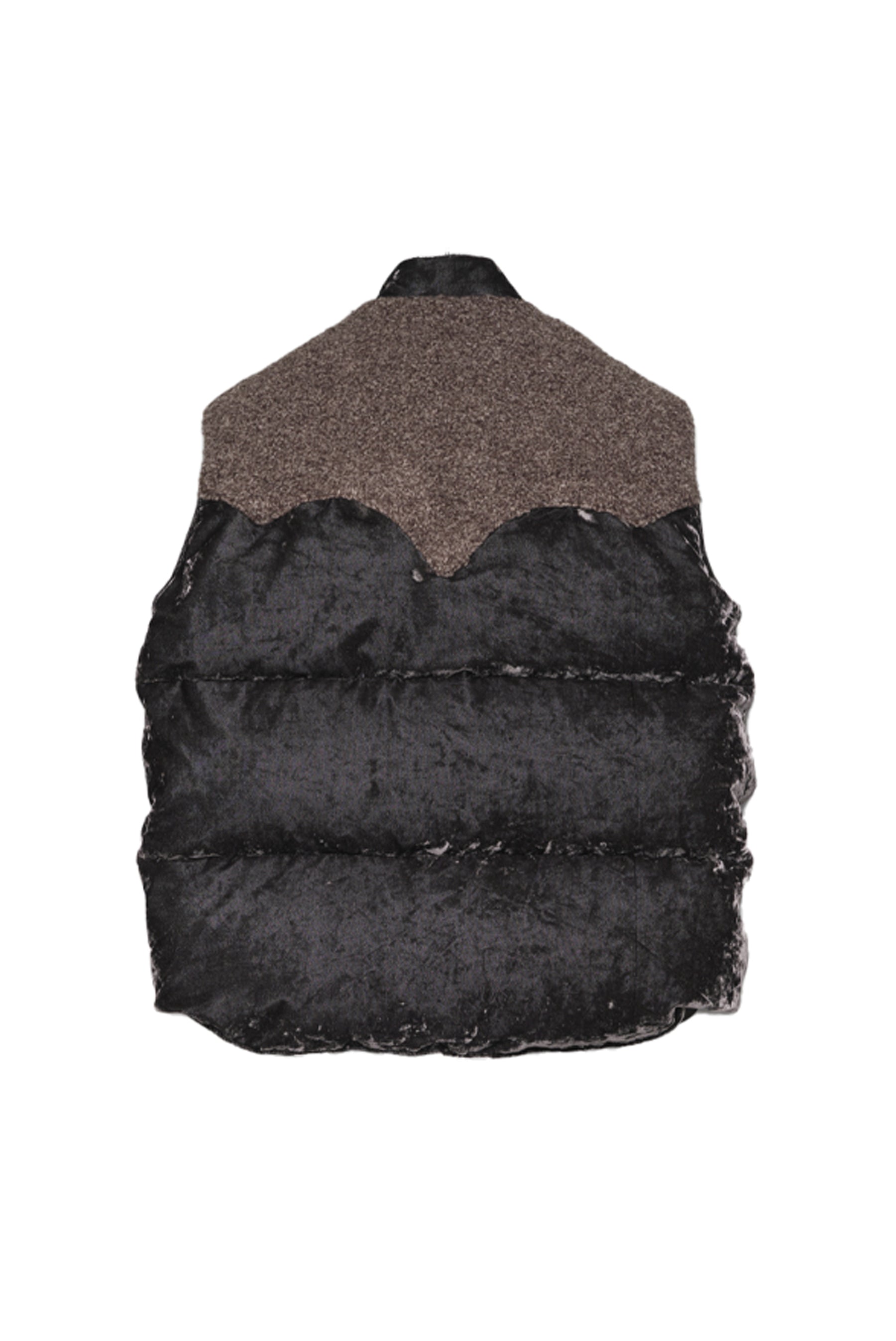 VELVET MOUNTAIN DOWN VEST / DUSTY BLK