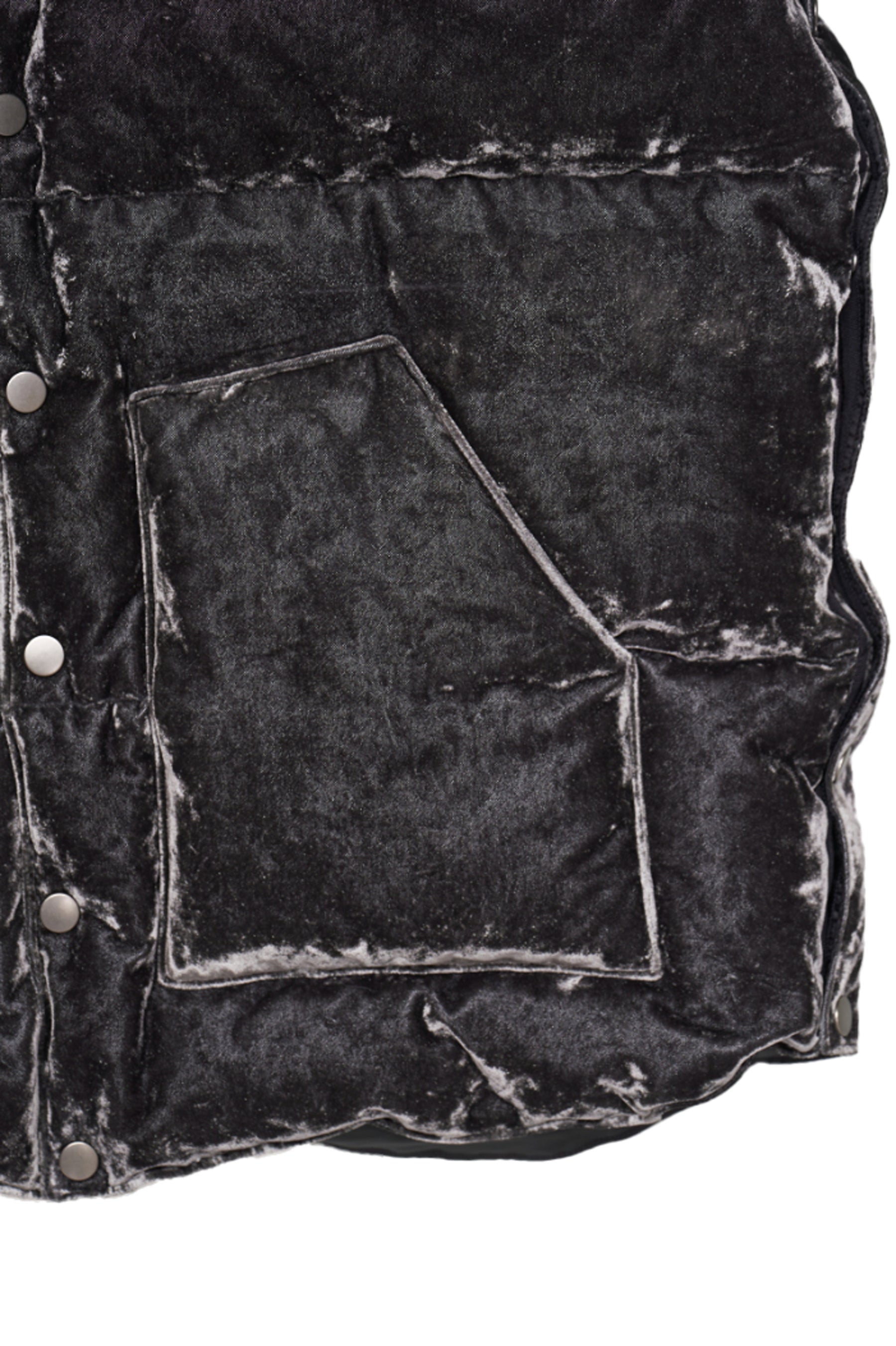 VELVET MOUNTAIN DOWN VEST / DUSTY BLK