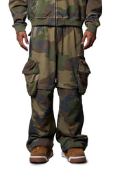 2WAY SWEAT CARGO PANTS / CAMO