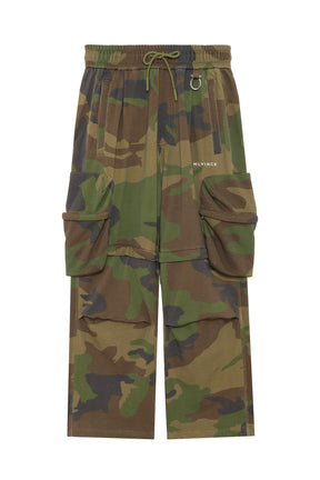 2WAY SWEAT CARGO PANTS / CAMO