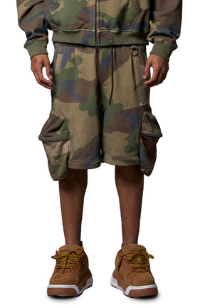 2WAY SWEAT CARGO PANTS / CAMO