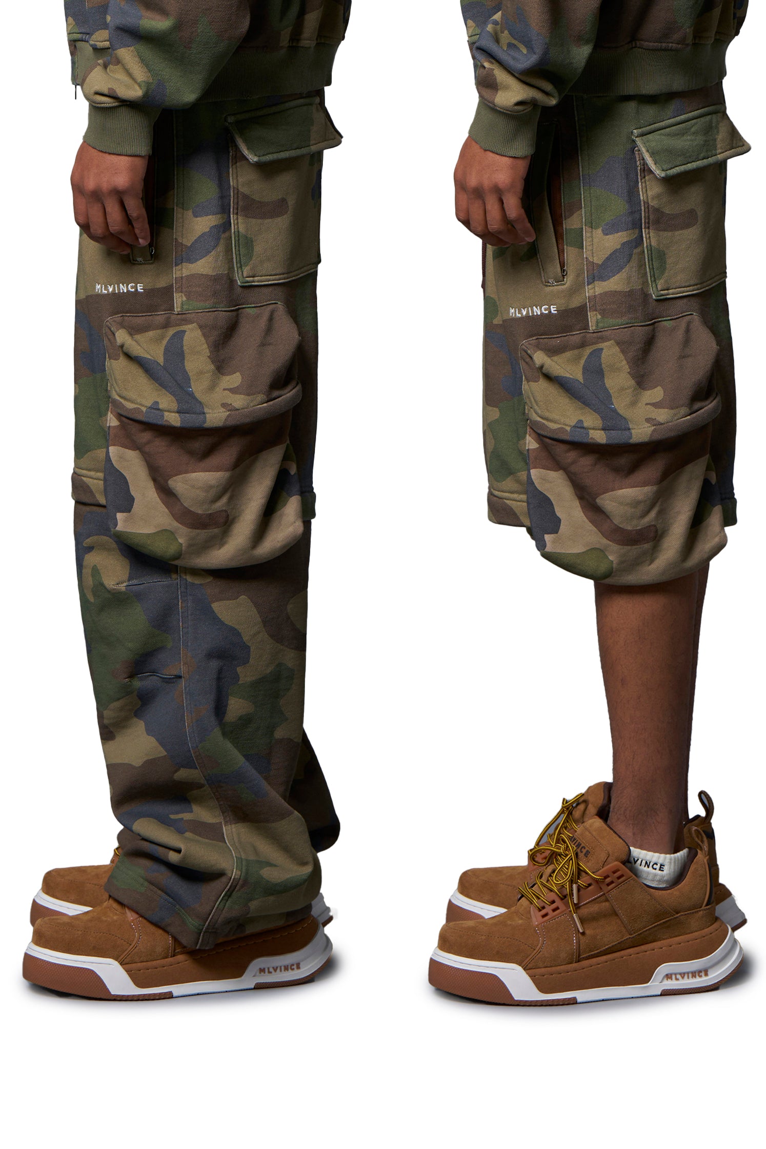 2WAY SWEAT CARGO PANTS / CAMO