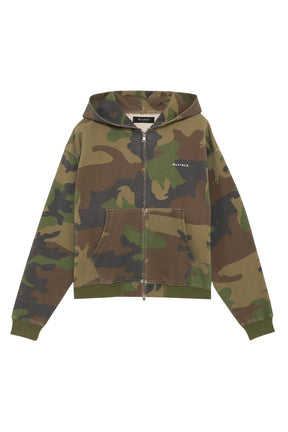 CLASSIC LOGO ZIP UP HOODY  / CAMO