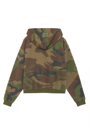 CLASSIC LOGO ZIP UP HOODY  / CAMO