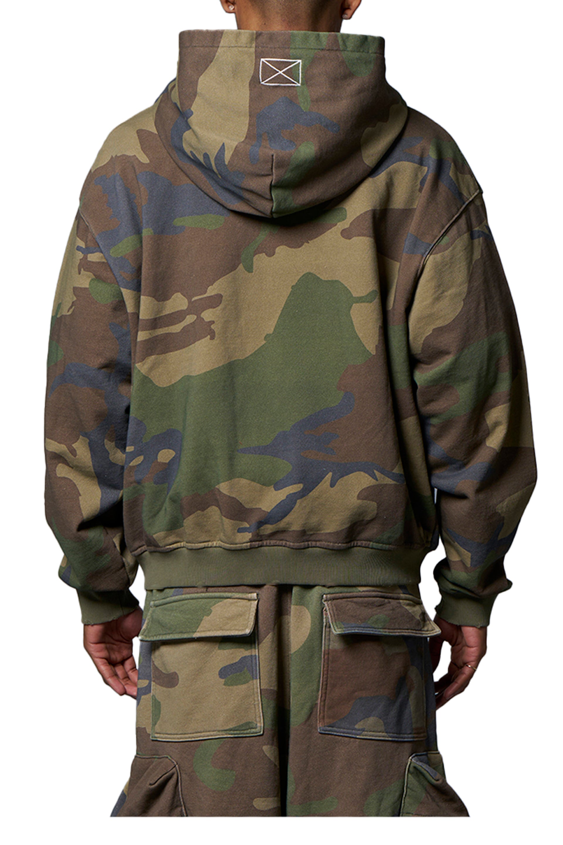 CLASSIC LOGO ZIP UP HOODY  / CAMO