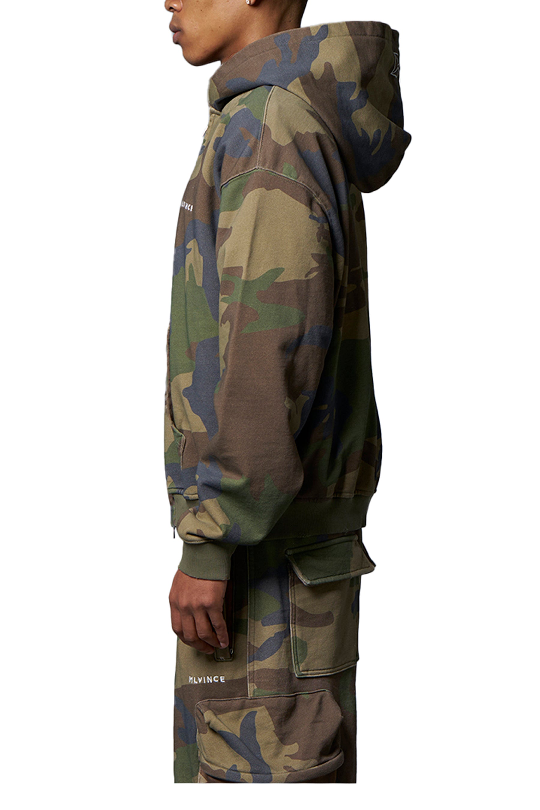 CLASSIC LOGO ZIP UP HOODY  / CAMO