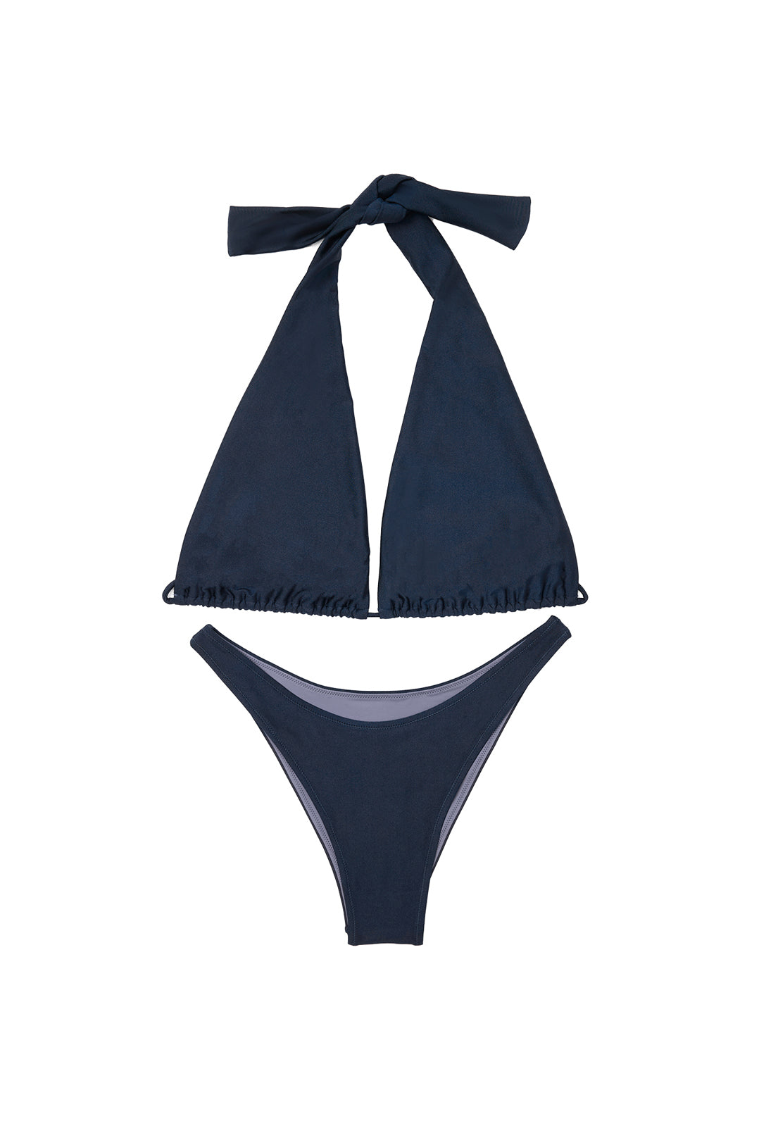 MIDNIGHT HALTER BIKINI / NVY