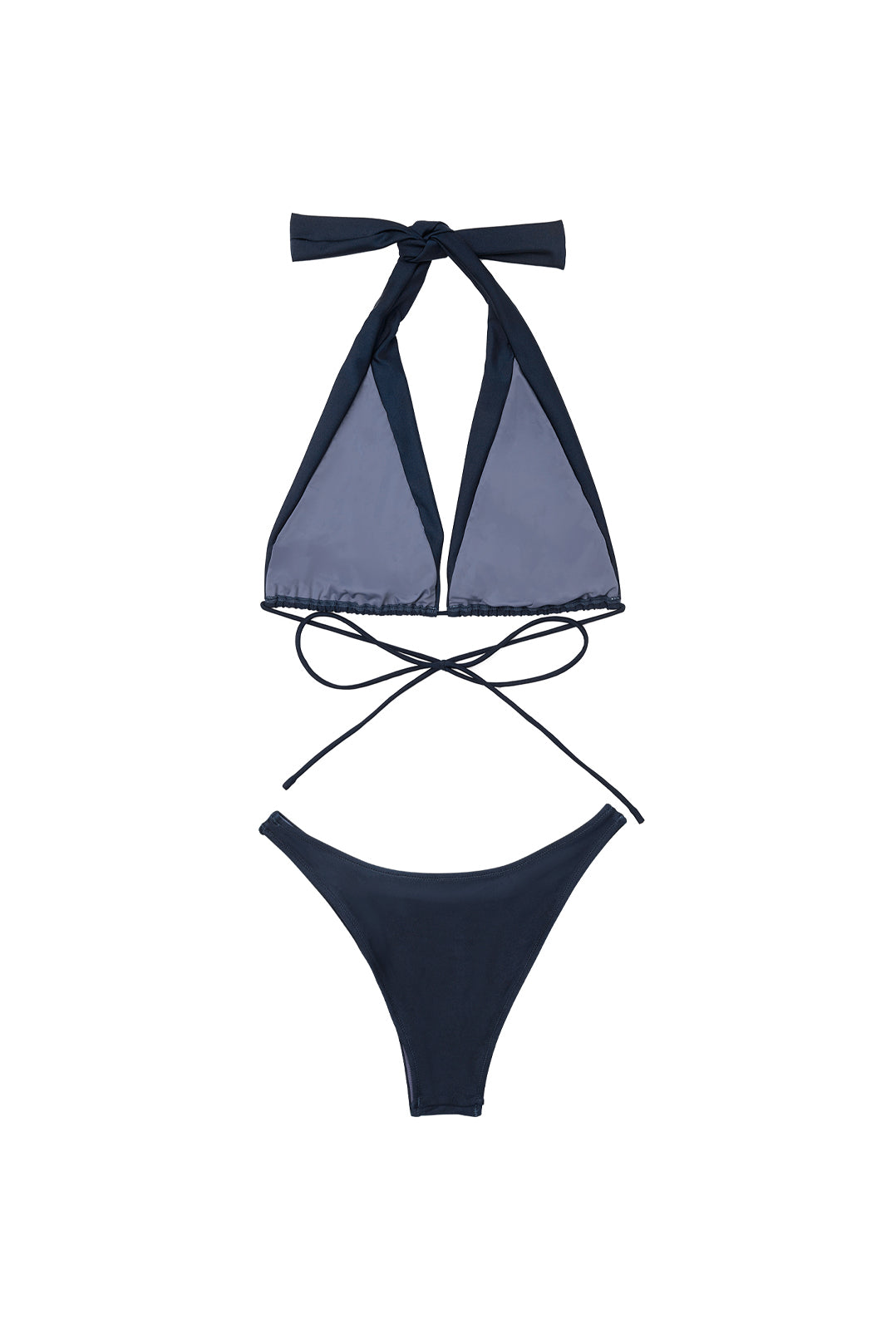 MIDNIGHT HALTER BIKINI / NVY