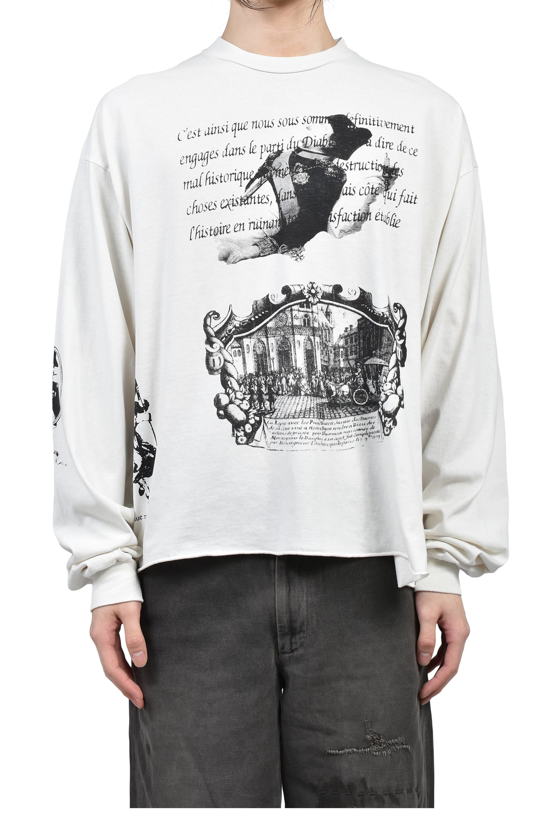 NAPOLEON LS T-SHIRT / FADED WHT