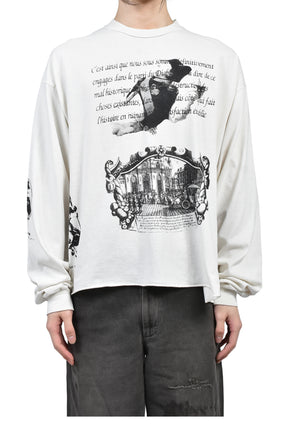NAPOLEON LS T-SHIRT / FADED WHT