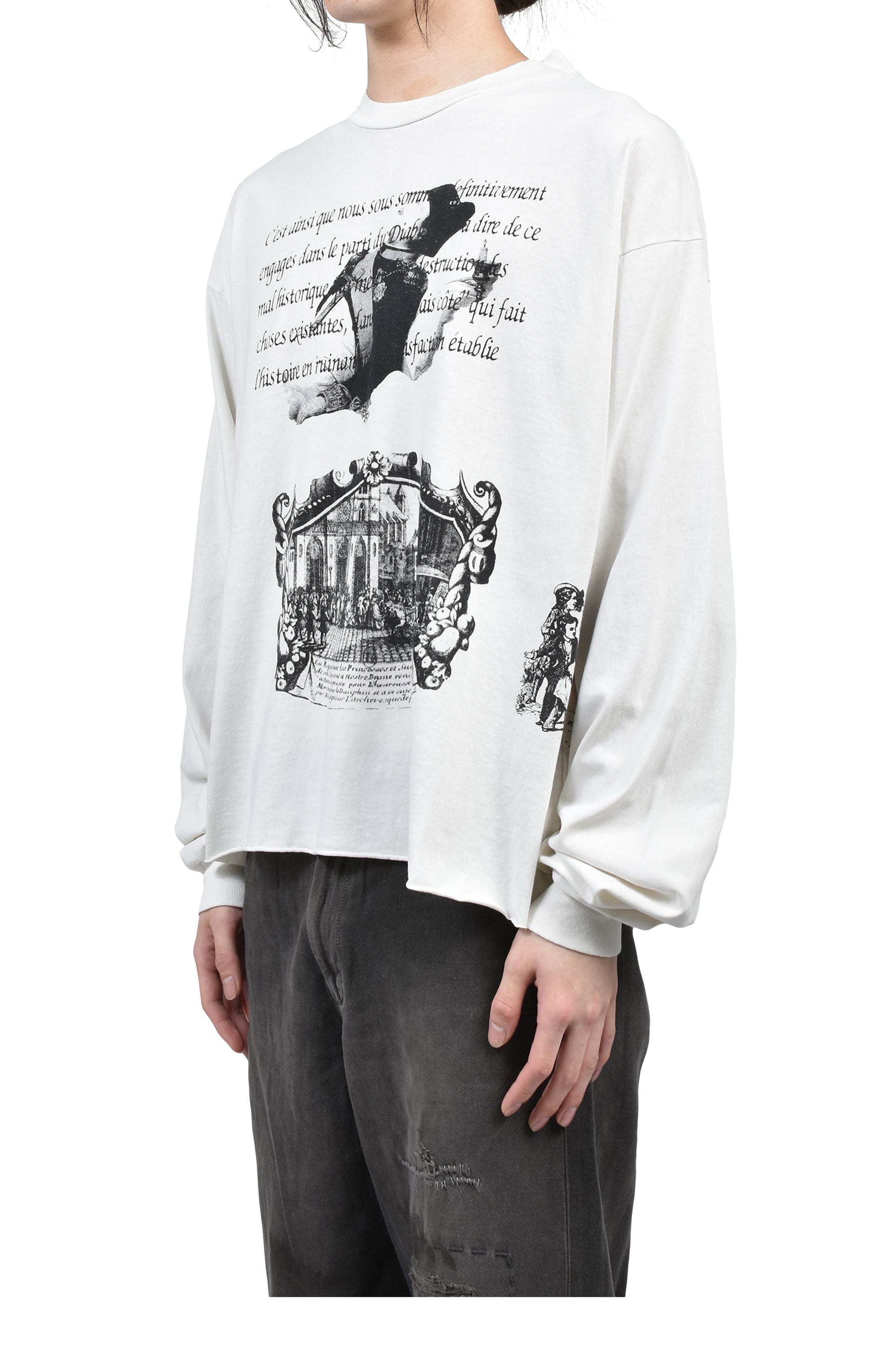 NAPOLEON LS T-SHIRT / FADED WHT