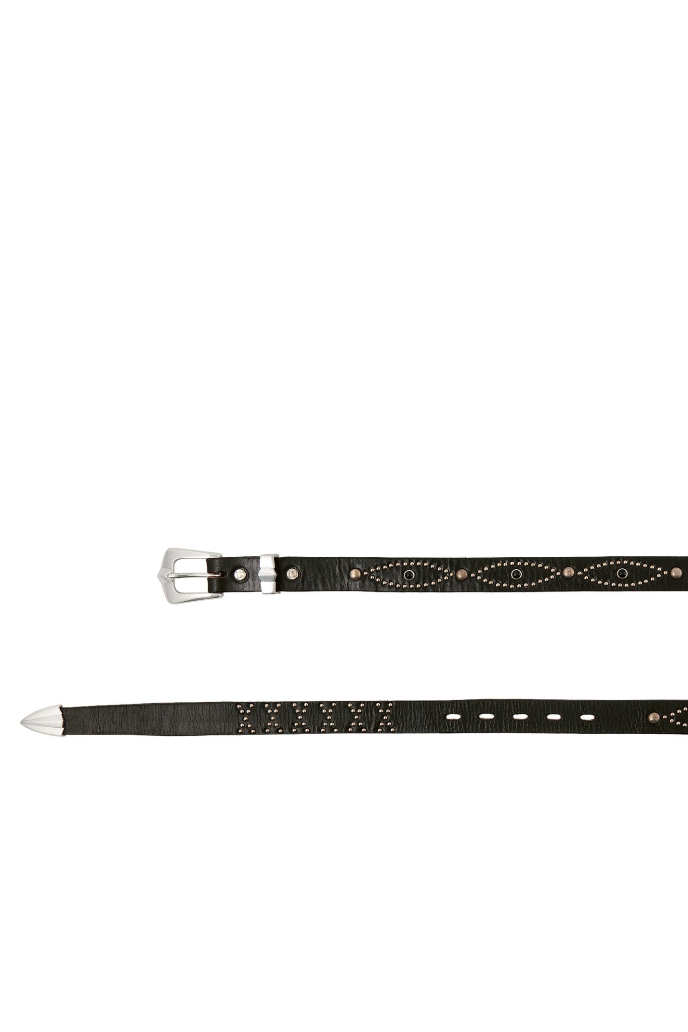 HTC_BELT NARRROW / BLK STONE/BLK