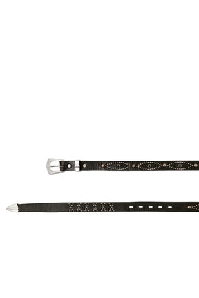 HTC_BELT NARRROW / BLK STONE/BLK