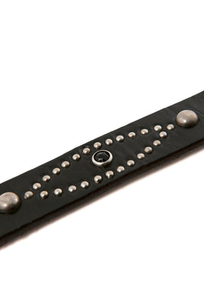 HTC_BELT NARRROW / BLK STONE/BLK
