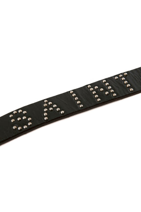 HTC_BELT NARRROW / BLK STONE/BLK