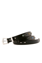 HTC_BELT NARRROW / RINBW STONE/BLK