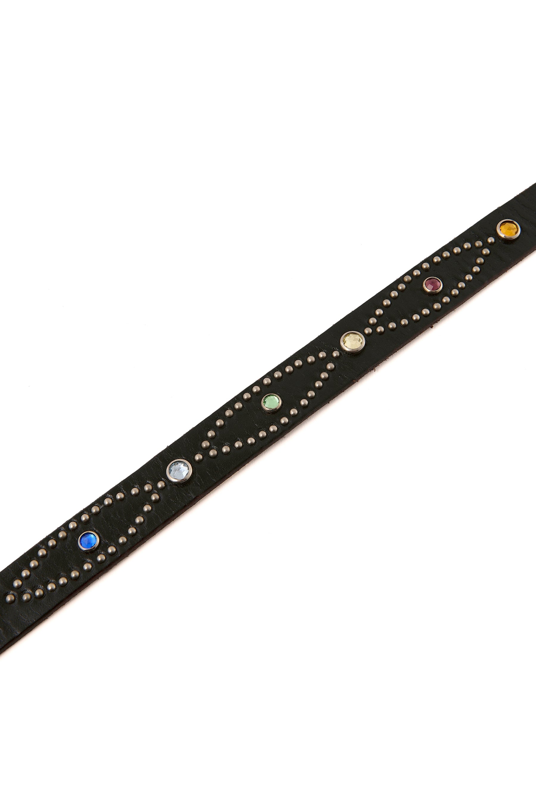 HTC_BELT NARRROW / RINBW STONE/BLK