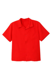 OPEN COLLAR SHIRT (EXCLUSIVE) / RED