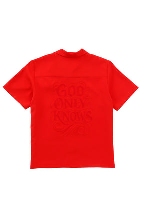 OPEN COLLAR SHIRT (EXCLUSIVE) / RED