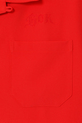 OPEN COLLAR SHIRT (EXCLUSIVE) / RED