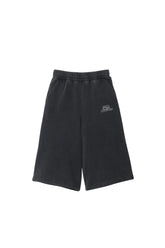 PIGMENT CROPPED WIDE SWEAT SHORT / FADED GRY