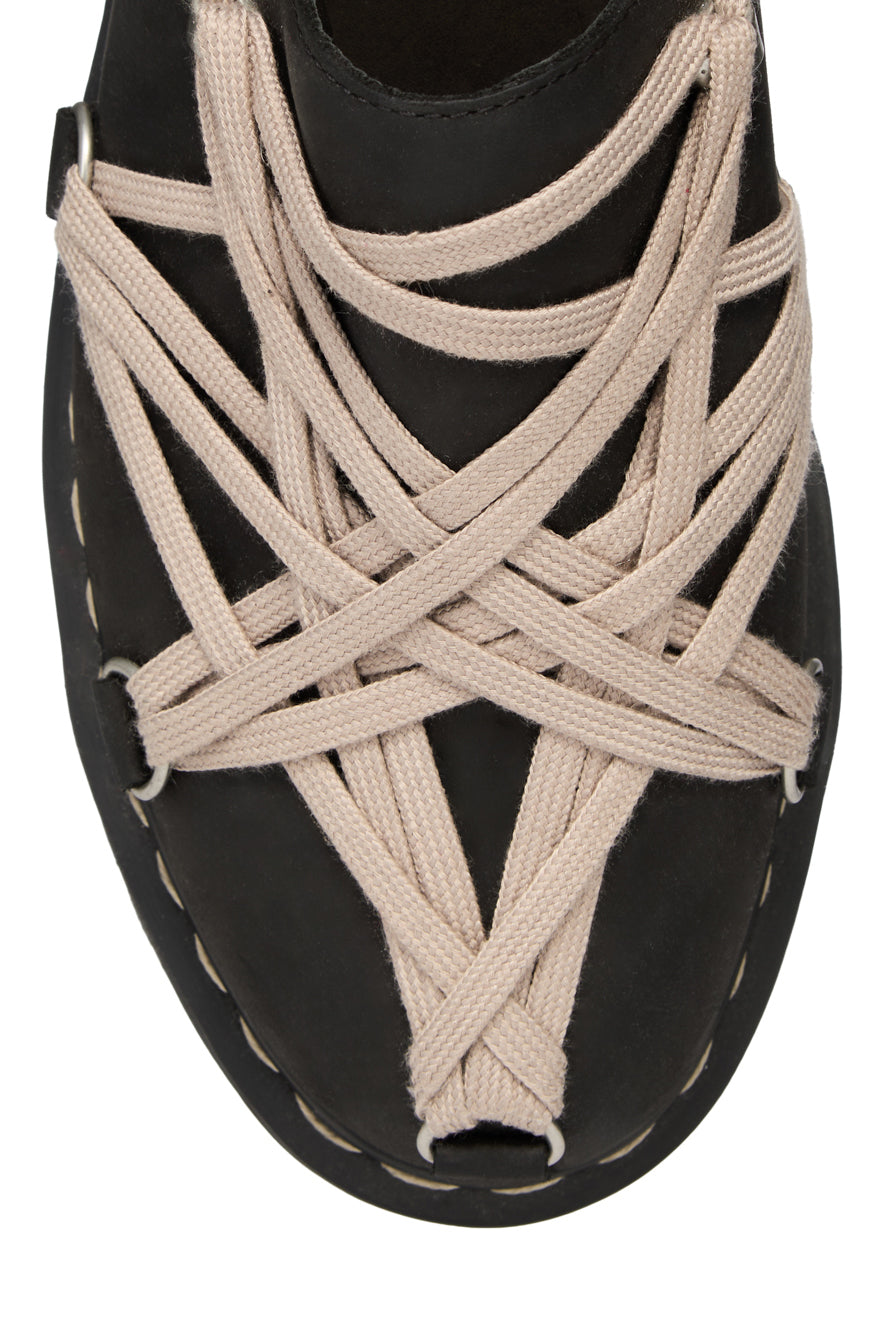 QUAD SOLE MEGALACE MULE / BLK