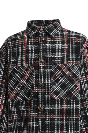 メンズブレス TWEED CHECK SHIRT JACKET BR23AW-S2001 ツイード ...