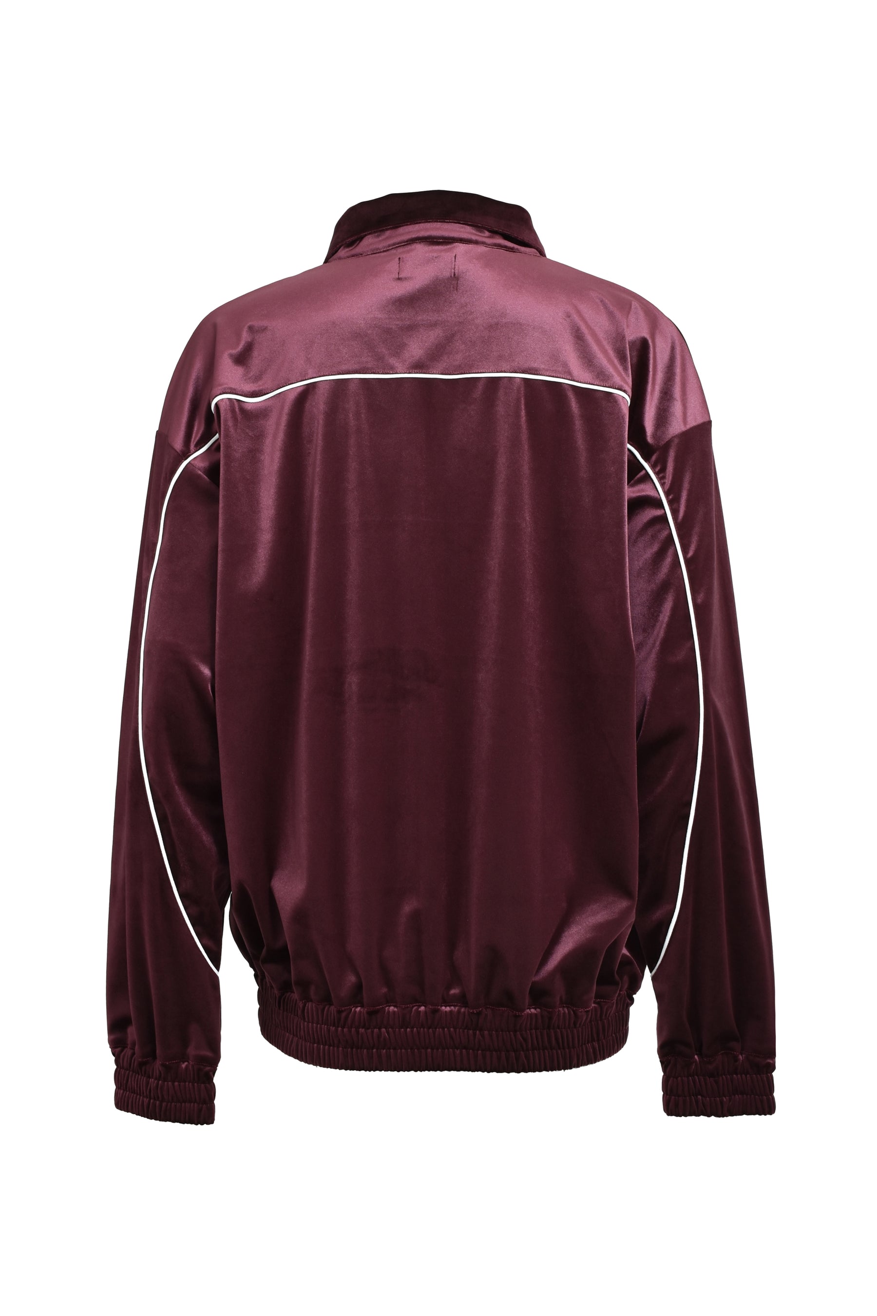 SCRIPT LOGO PIPING VELOR JACKET / BUR 