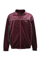 SCRIPT LOGO PIPING VELOR JACKET / BUR 