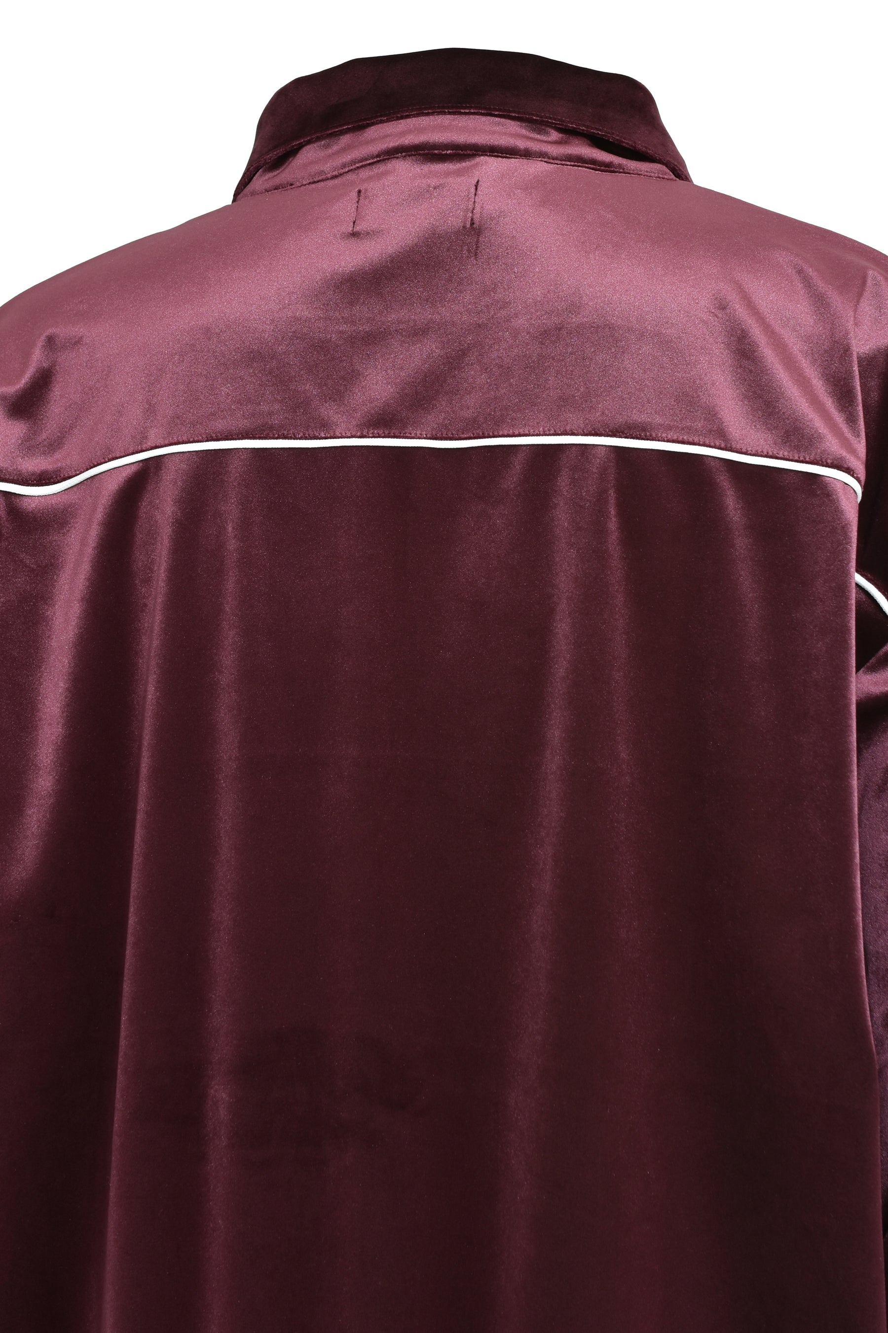 SCRIPT LOGO PIPING VELOR JACKET / BUR 