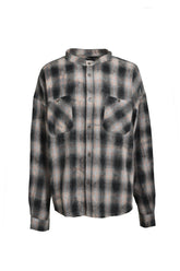 COLLAR LESS SHIRT / RED