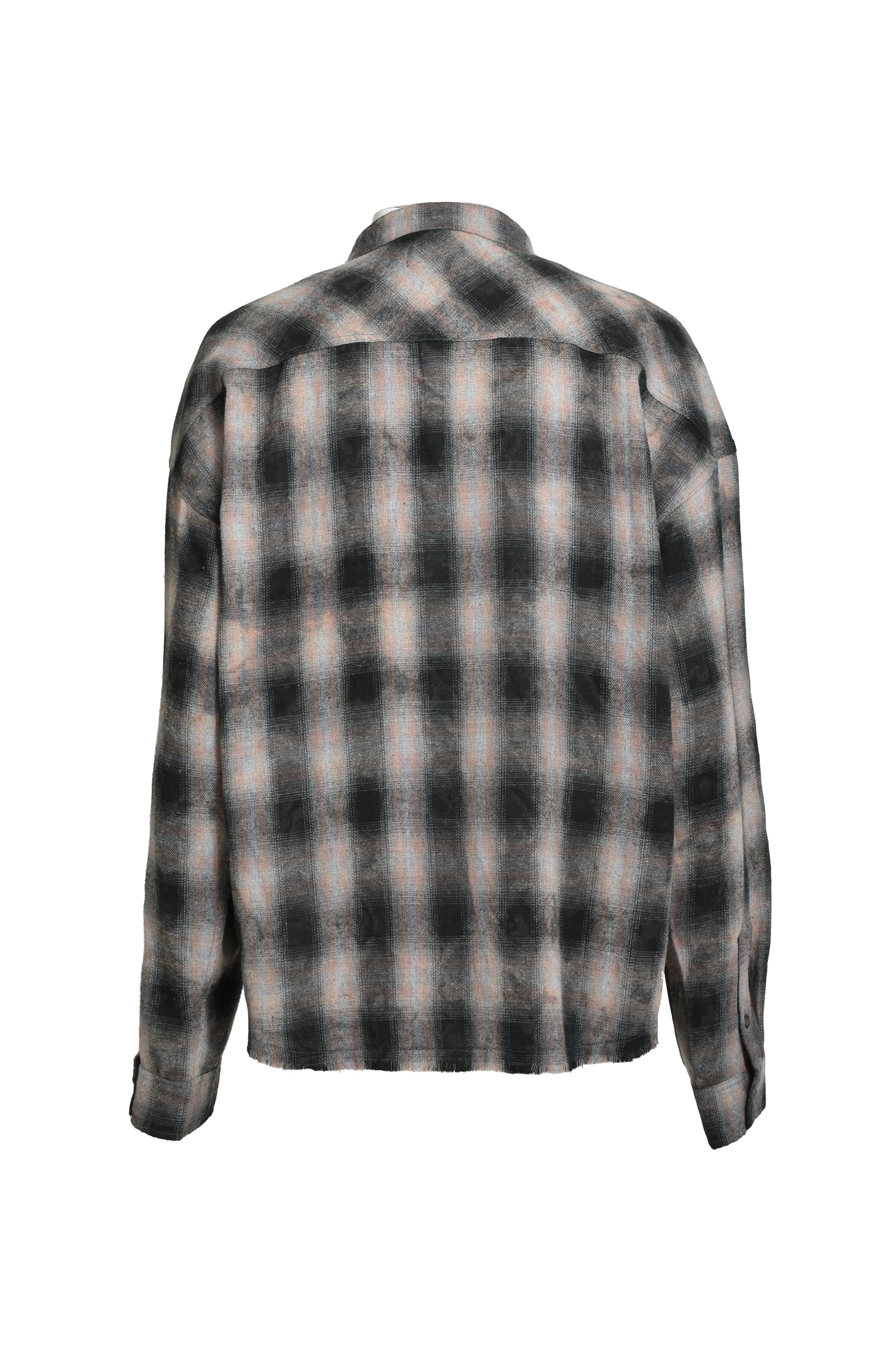 COLLAR LESS SHIRT / RED