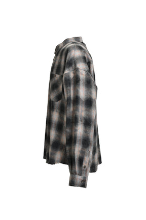 COLLAR LESS SHIRT / RED