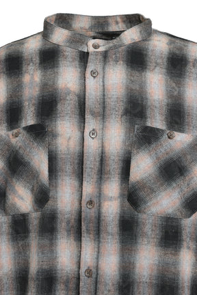 COLLAR LESS SHIRT / RED