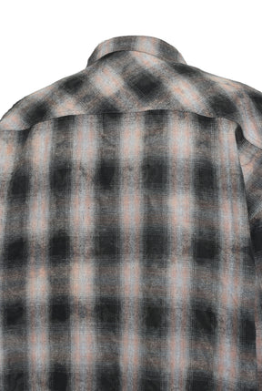 COLLAR LESS SHIRT / RED