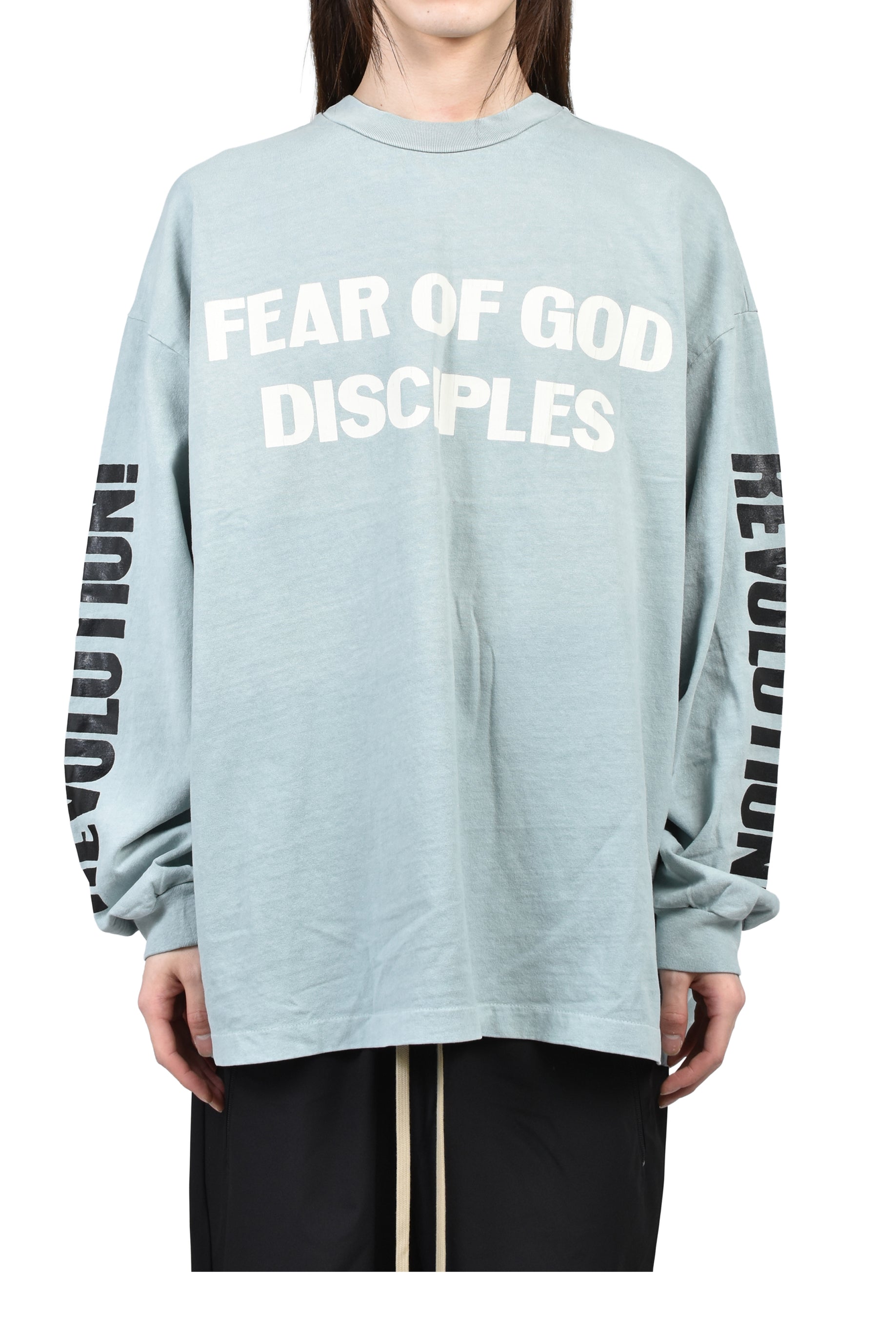 RELAXED LS "DISCIPLE" TEE / FLINT