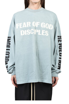 RELAXED LS "DISCIPLE" TEE / FLINT
