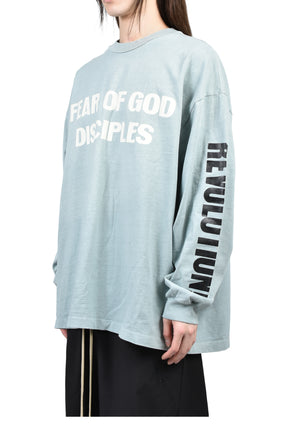 RELAXED LS "DISCIPLE" TEE / FLINT